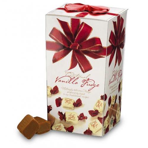 Fudge Carton Tartan Ribbon Vanilla