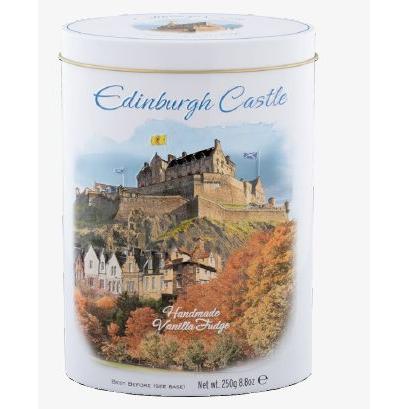 Fudge Tin Oval Luxury Edinburgh Castle