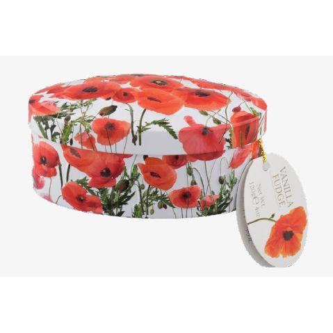 Fudge Tin Oval Vanilla Poppy
