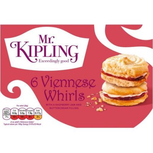 Cakes Mr. Kipling Viennese Whirls 12 x 6pk