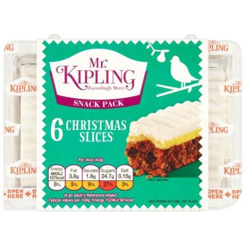 Christmas Cake Slices 12 x 6pk (Snap Pack)