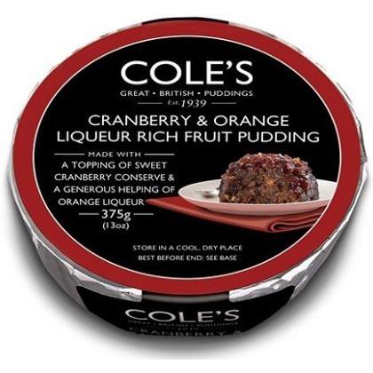 Cranberry and Orange Liqueur Rich Fruit Pudding