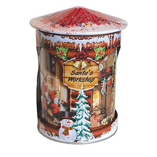 Santa's Rotating Musical Tin (Mini Choc Chip Bites)