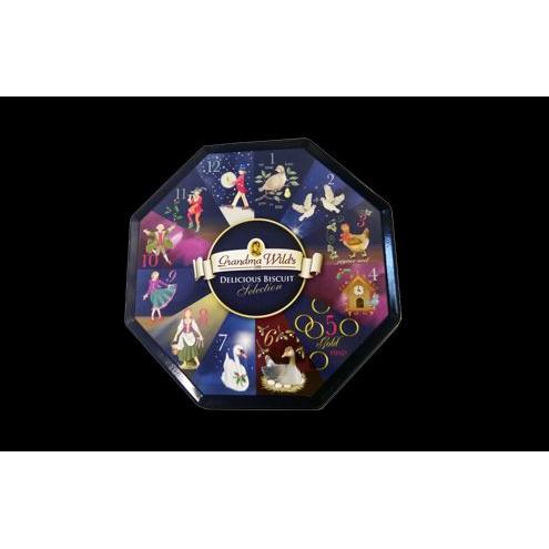 12 Days Of Christmas Tin, (All Butter Shortbread)