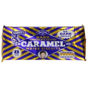 Dark Chocolate Caramel Wafers 8pk