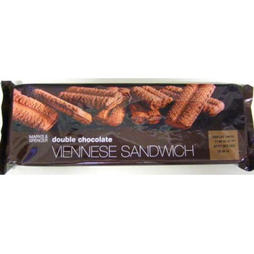 M&S Double Chocolate Viennese Sandwich 12 x 250g