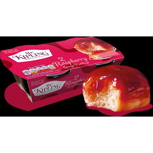 Mr. Kipling Cakes Raspberry Jam Sponge Pudding 4 x