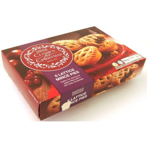 6 Lattice Mince Pies