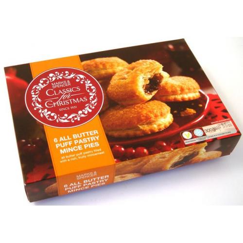 6 Puff Mince Pies