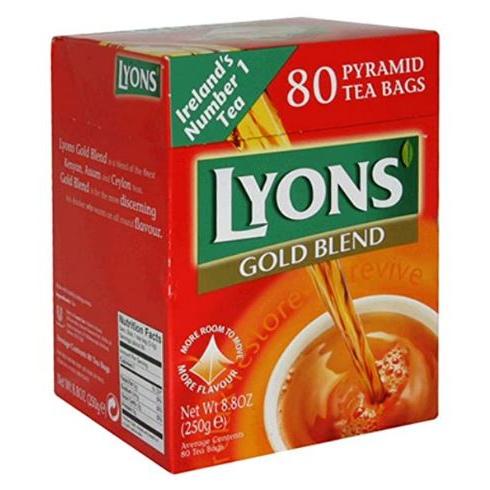Lyons Gold Blend Pyramid Teabags 12 x  80 bags
