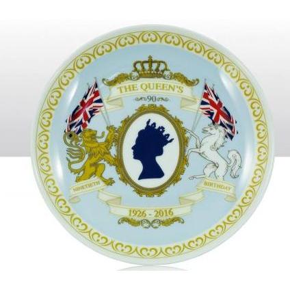 Queens 90th Birthday 20cm Decorative Plates
