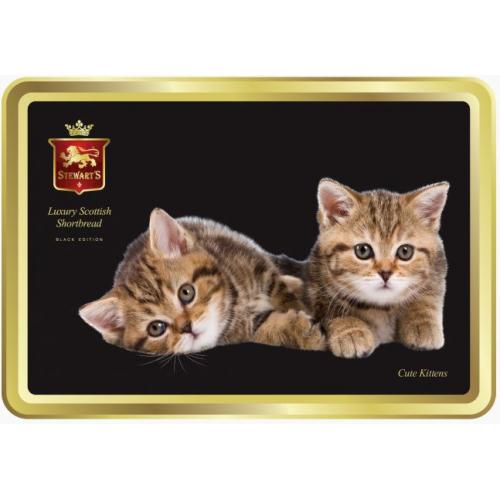 Stewarts Shortbread - The Black Collection - Cute Kittens 6 x  7552