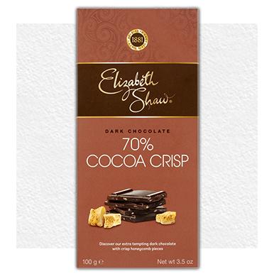 70% Dark Cocoa Crisp Bar