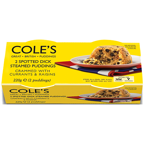 Spotted Dick Steamed Pudding Twin Pack