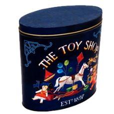 Toy Shop Oval Blue Tin (Assorted Biscuits)
