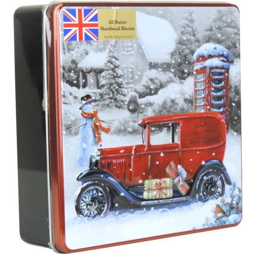 Vintage Van & Post Box Tin (Butter Shortbread Petticoat Tails)