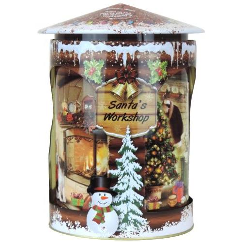 Red Rotating Musical Tin (Mini Choc Chip Bites) Vat 8%