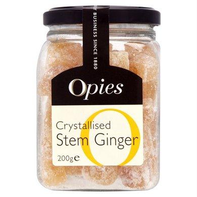 Opies Crystallised Stem Ginger, Pet Jar