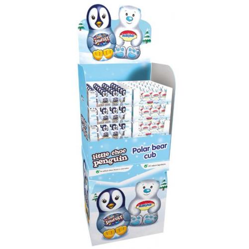 Mixed Impulse Hoodbox (6 Count) - 3 x Smarties Little Choc Penguin And 3 x Milkybar Polar Bear