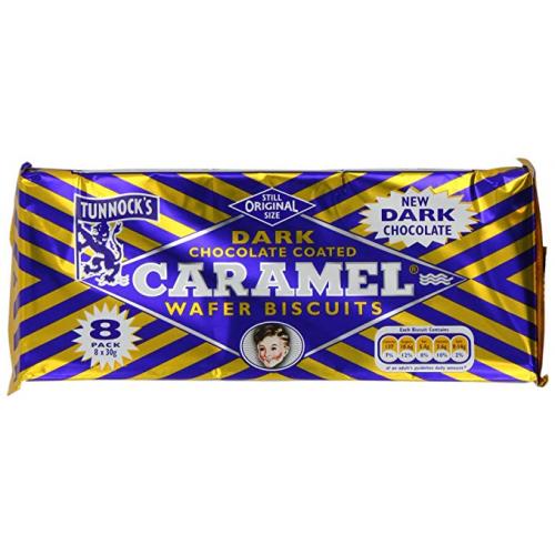 Tunnock's Caramel Wafers Dark Chocolate